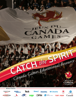 Catch the Spirit - Canada Games Council