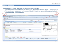 Basware credit memo