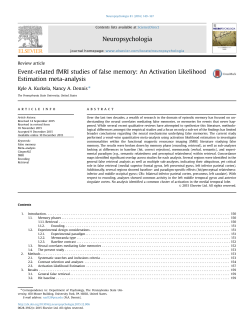 An Activation Likelihood Estimation meta-analysis.