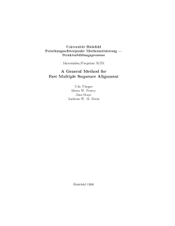 A General Method for Fast Multiple Sequence Alignment
