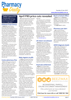 April PBS price cuts revealed