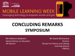 Gender equality in Education