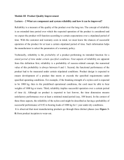 Module III Product Quality Improvement Lecture &ndash; 2 What are