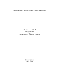 Fostering Learning Through Game Design