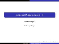 Industrial Organization