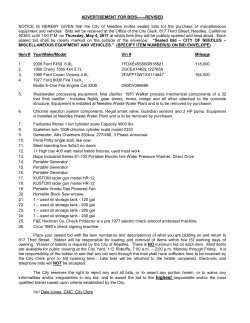 advertisement for bids