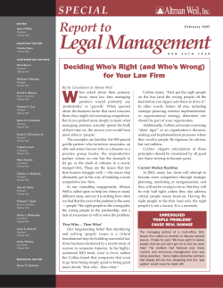 Deciding Who`s Right (and Who`s Wrong) for Your Law