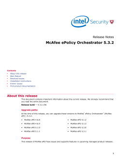 ePolicy Orchestrator 5.3.2 Release Notes