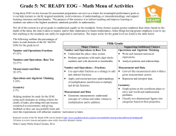 5th Grade EOG Review - Wake County Public Schools