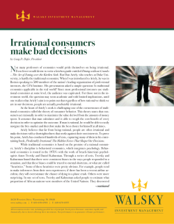 Irrational consumers make bad decisions