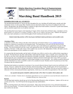 Duties of the Band Member