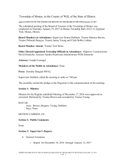 The scheduled meeting of the Board of Trustees