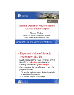 Expected Value of Sample Information (EVSI)