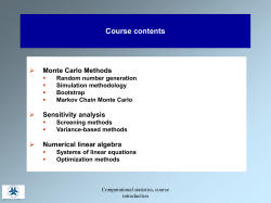 Sensitivity analysis