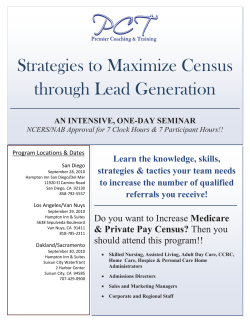Strategies to Maximize Census through Lead Generation