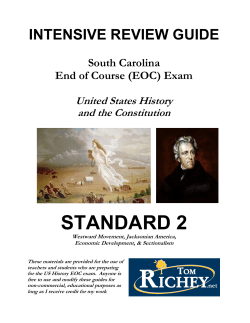 US History EOC Review - Standard 2