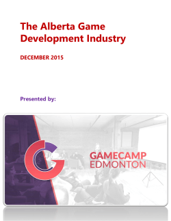 The Alberta Game Development Industry
