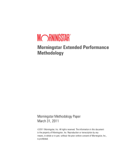 Morningstar Extended Performance Methodology