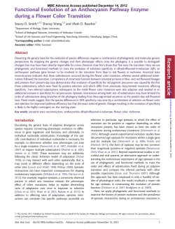 Smith and Rausher 2011 - University of Colorado Boulder