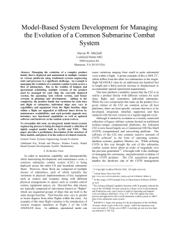 Model-Based System Development for Managing the Evolution of a