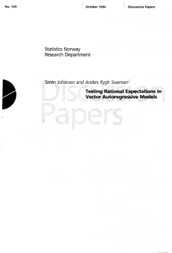 Testing Rational Expectations in Vector Autoregressive Models