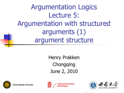 Argument structure - science.uu.nl project csg