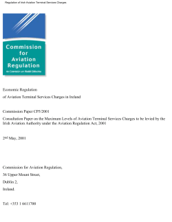 CP5/2001 - Consultation on Issues for first determination of ATSCs