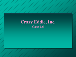Example Case presentation - Gatton College of Business and