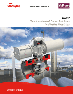 TMCBV Trunnion-Mounted Control Ball Valve for Pipeline Regulation