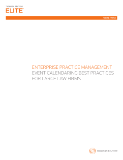Event Calendaring Best Practices for Large Law Firms