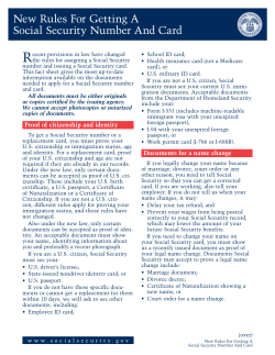 New Rules For Getting A Social Security Number and Card