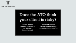 Does the ATO think your client is risky?