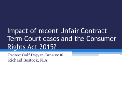 Unfair Contract Terms- Protect Presentation 21