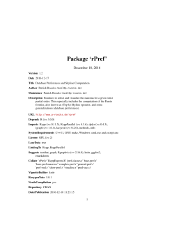 Package `rPref`