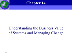 Essentials of Management Information Systems, 6e Chapter 14