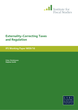 Externality-correcting taxes and regulation