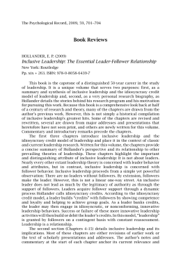 Inclusive Leadership: The Essential Leader-Follower