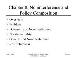 PPT - Welcome to nob.cs.ucdavis.edu!