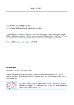 On the linear and quasilinear parabolic equations