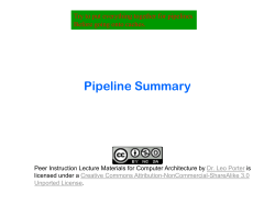 Pipeline Review - Peer Instruction for Computer Science