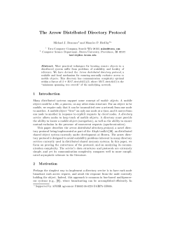 The Arrow Distributed Directory Protocol
