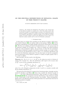 On the spectral distributions of distance