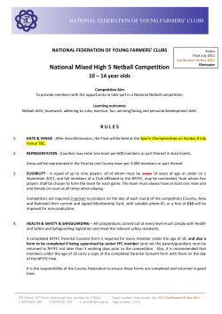 rules - National Federation of Young Farmers` Clubs