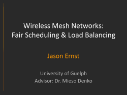 Fair Scheduling and Load Balancing for Wireless Mesh Networks