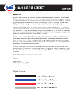 nahl code of conduct