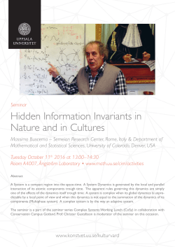 Hidden Information Invariants in Nature and in Cultures