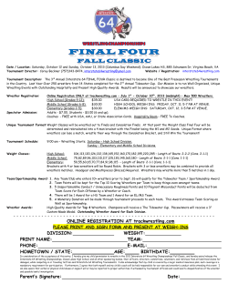 FINAL FOUR Fall classic