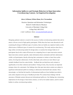 Information Spillovers and Strategic Behaviors in Open Innovation