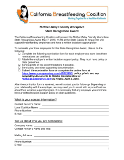 State-Breastfeeding-Friendly-Workplace-Nomination-Form