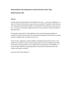 Polynomiality for Bin Packing with a Constant Number of Item Types